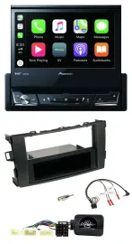 Pioneer DVD Bluetooth DAB USB Lenkrad Autoradio für Toyota Auris 2007-2011 schwa