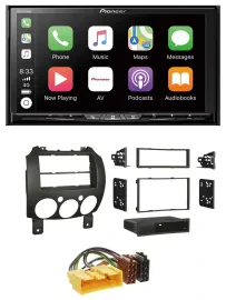 Pioneer 2DIN MP3 USB DAB DVD Bluetooth Autoradio für Mazda 2 (ab 2007)
