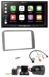 Pioneer 2DIN Lenkrad USB DAB DVD Bluetooth Autoradio für Alfa Romeo 147 GT 2007-
