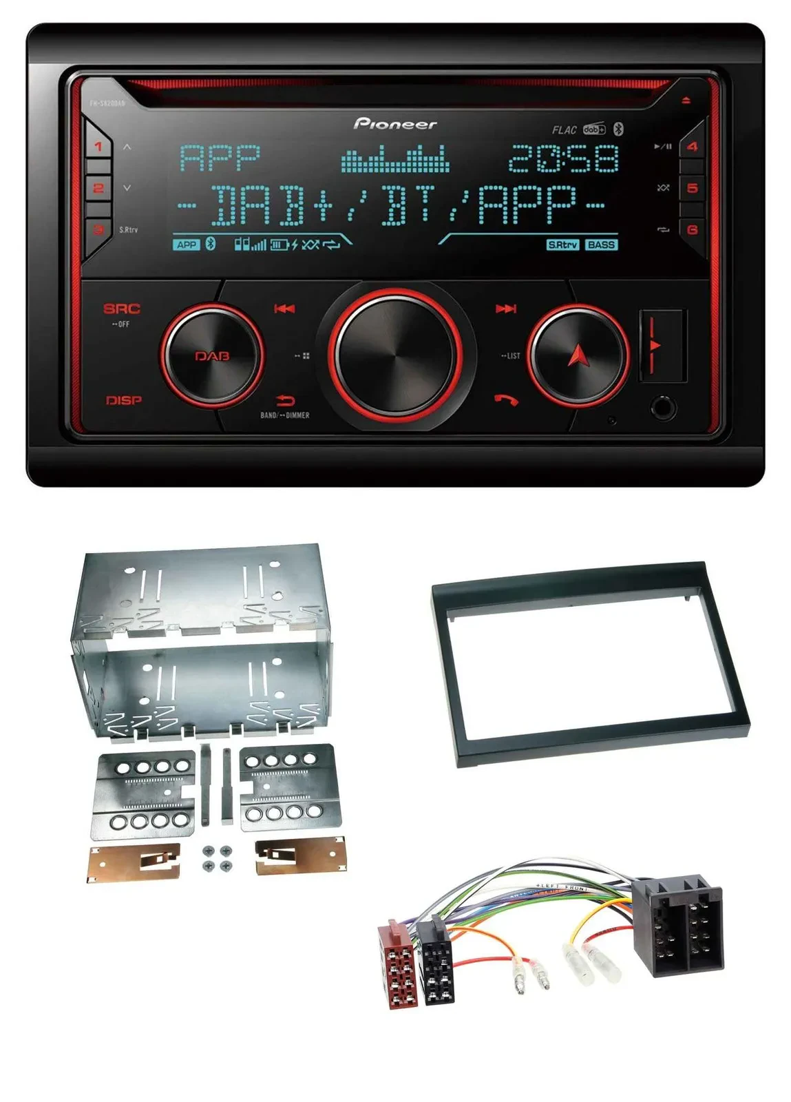 Pioneer 2DIN DAB MP3 Bluetooth USB CD Autoradio für Porsche Boxster 1996-2004