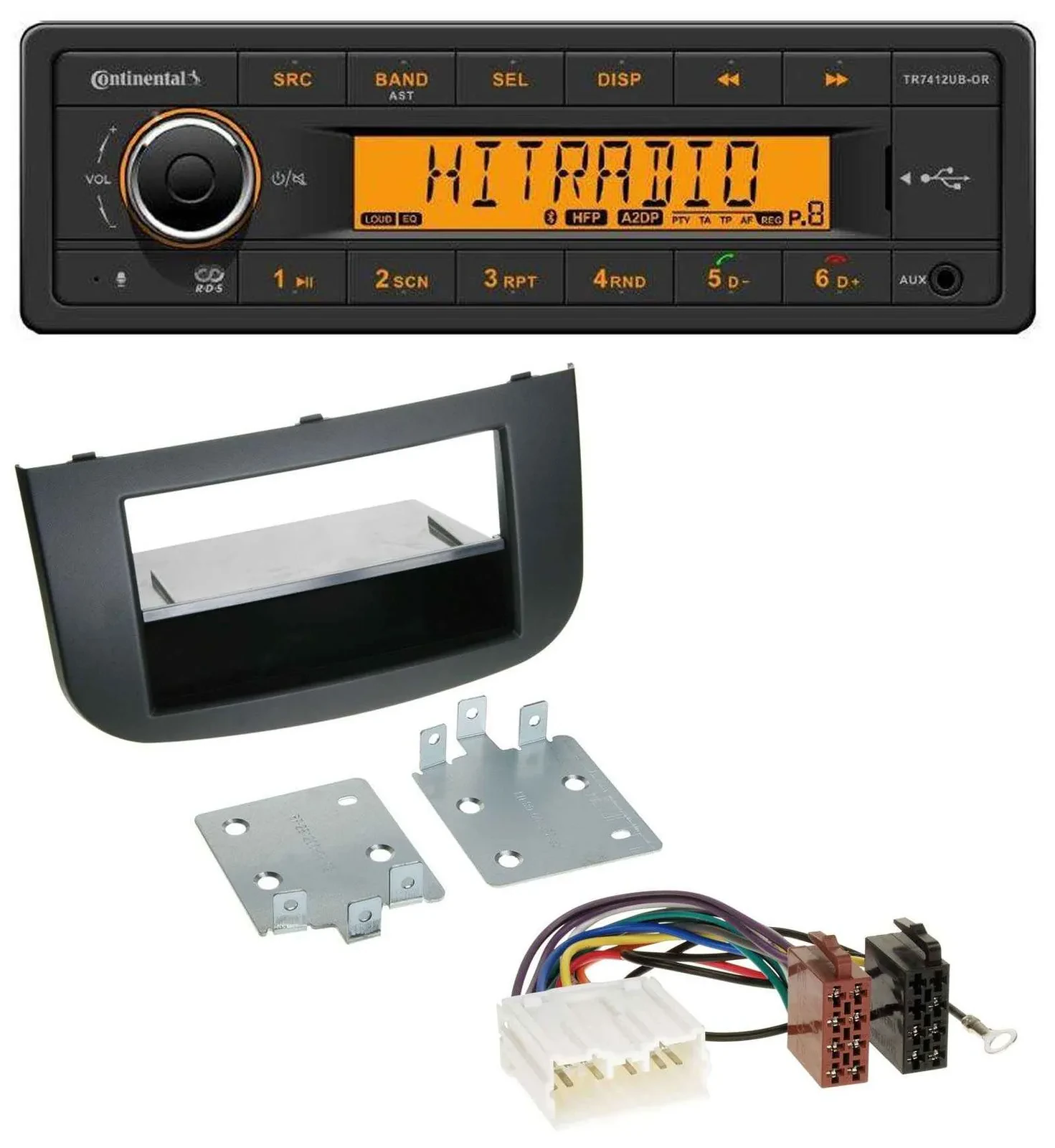 Continental MP3 Bluetooth AUX USB Autoradio für Mitsubishi Colt Z30/Z30G/Z3B/Z3V