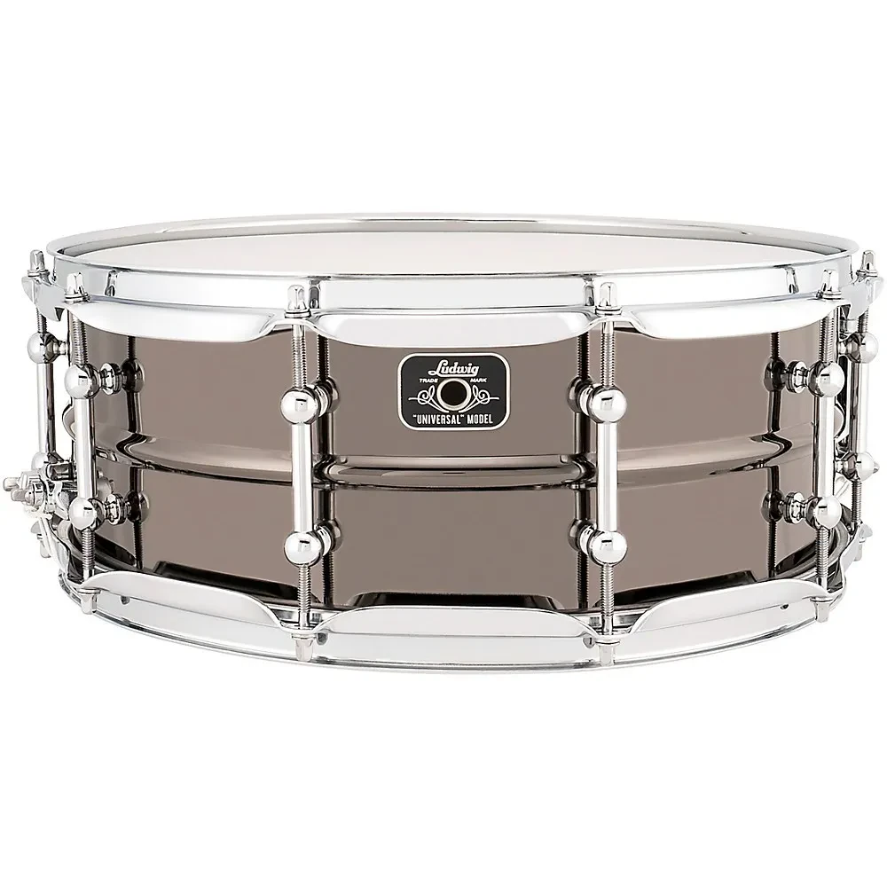 Б/У Малый барабан Ludwig Universal LU5514C 14"x5.5", латунь, черный, фурнитура: хром