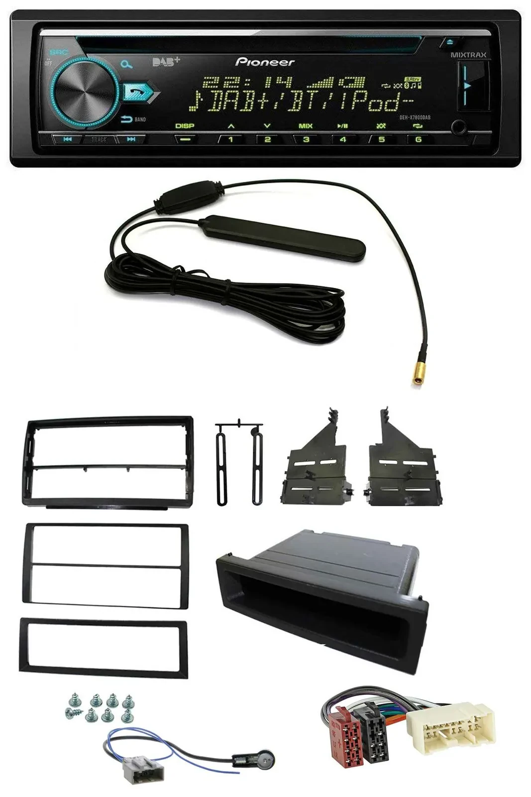 Pioneer CD MP3 AUX DAB USB Autoradio für Nissan Altima (L31, 2005-2006)