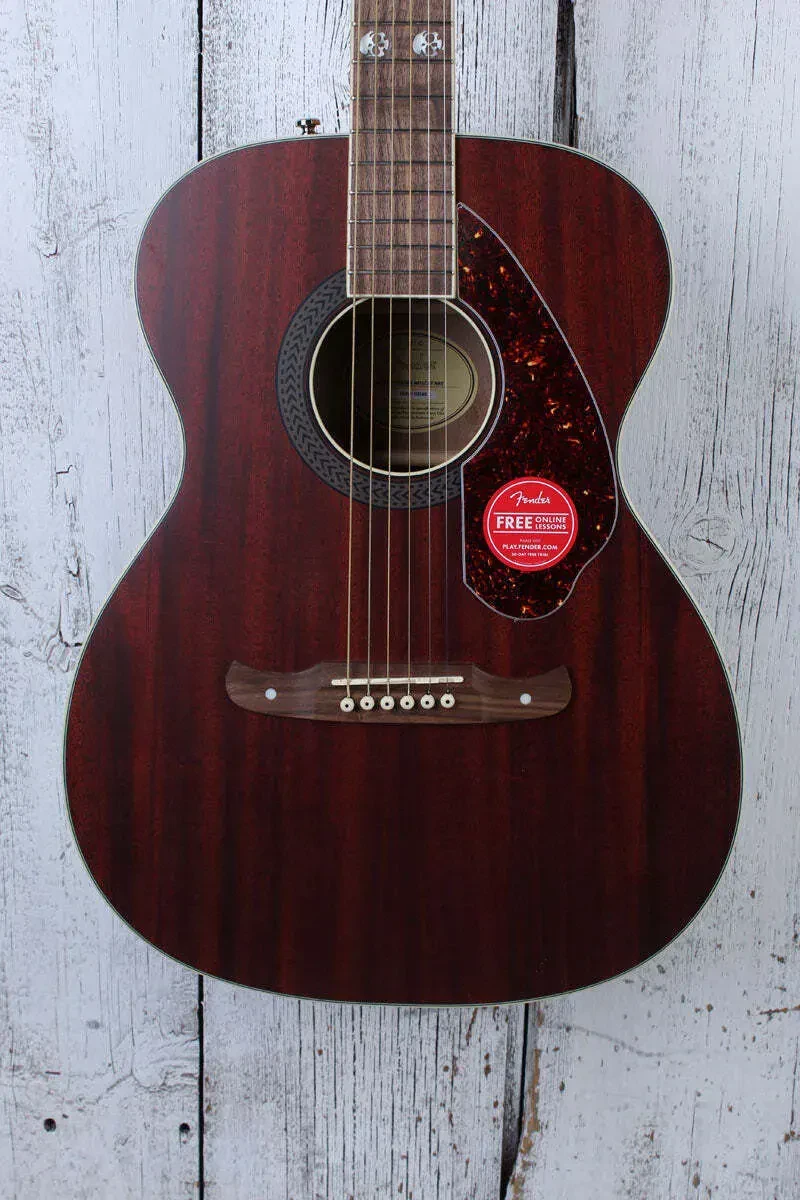 Fender Tim Armstrong Hellcat Concert Acoustic Electric Guitar Natural Satin