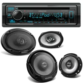 Комплект автозвука Kenwood eXcelon KDC-X305 + KFC-1666S + KFC-6966S (набор) 6.5", 6x9" коаксиальные