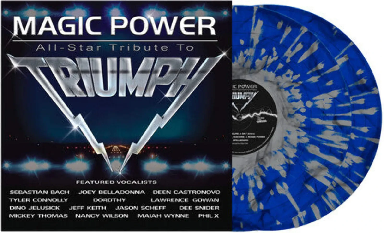 Various Magic Power: All Star Tribute To Triumph [Dark Blue w/ White Splatter Vi