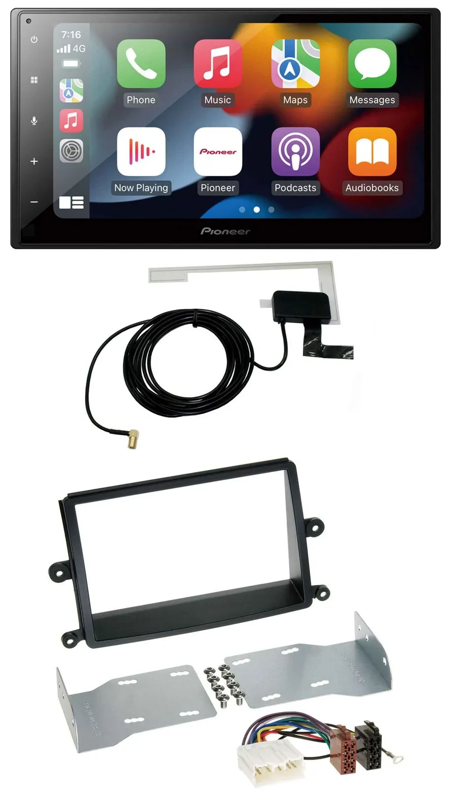 Автомагнитола Pioneer 2-DIN, MP3, USB, Bluetooth, DAB для Mitsubishi L200 (2006–2015)