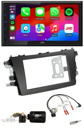 Автомагнитола для Suzuki Celerio LF JVC 2DIN, DAB, Bluetooth, USB, поддержка кнопок на руле (с 2014)