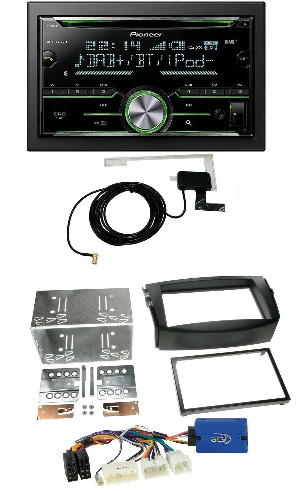 Pioneer CD USB MP3 Bluetooth 2DIN DAB Autoradio für Toyota RAV 4 2011-2013 28 Pi