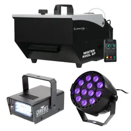 Eliminator Lighting MISTER KOOL EP Halloween Party Fog Machine w Strobe & Bla...