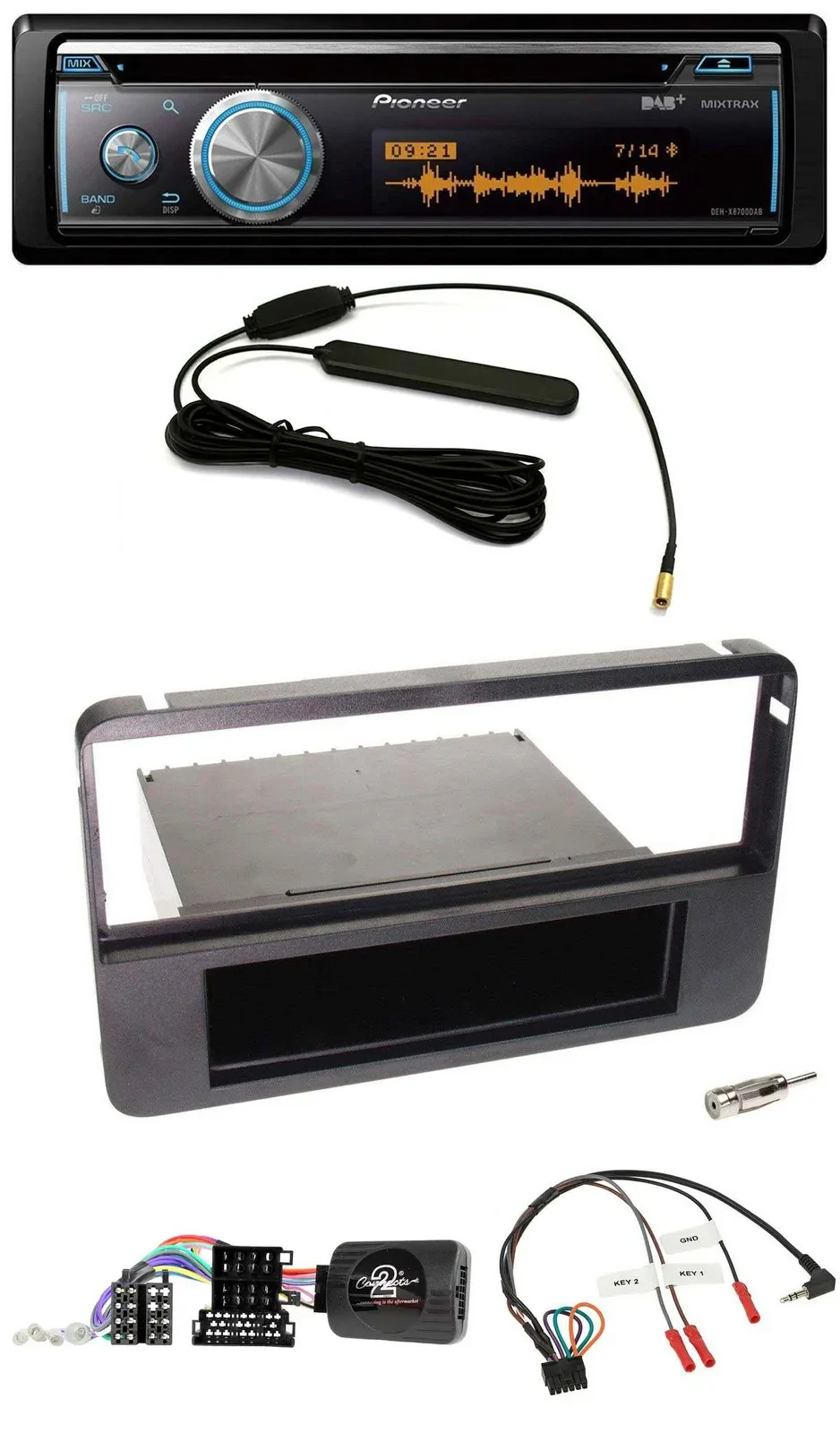 Автомагнитола для Alfa Romeo 159/Brera/Spider Pioneer CD USB Bluetooth DAB