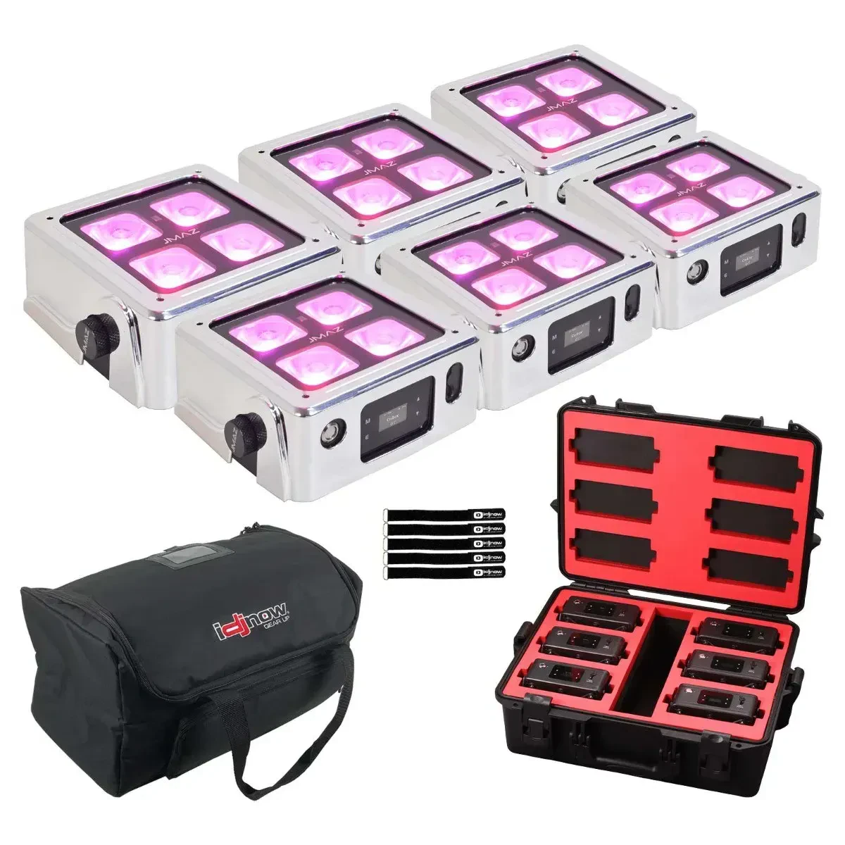 Светодиодный прибор JMAZ LIGHTING JZ1041 MAD PAR 4IP с аксессуарами (6 штук)