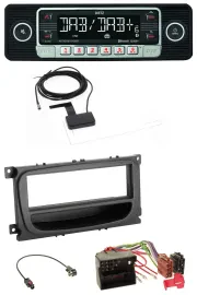 Dietz DAB Bluetooth USB MP3 Autoradio für Ford C-Max Focus Galaxy ab 2007 Ablage