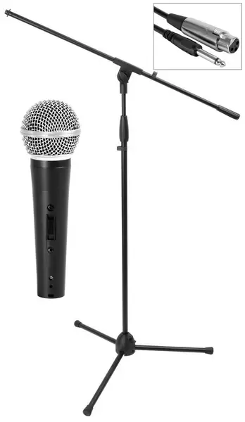 Вокальный микрофон OnStage AS400 с стойкой MS7500 и кабелем