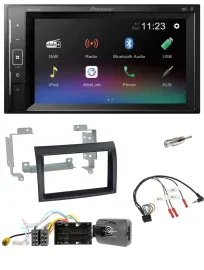 Pioneer DAB Lenkrad 2DIN Bluetooth USB Autoradio für Citroen Jumper ab 14 schwar
