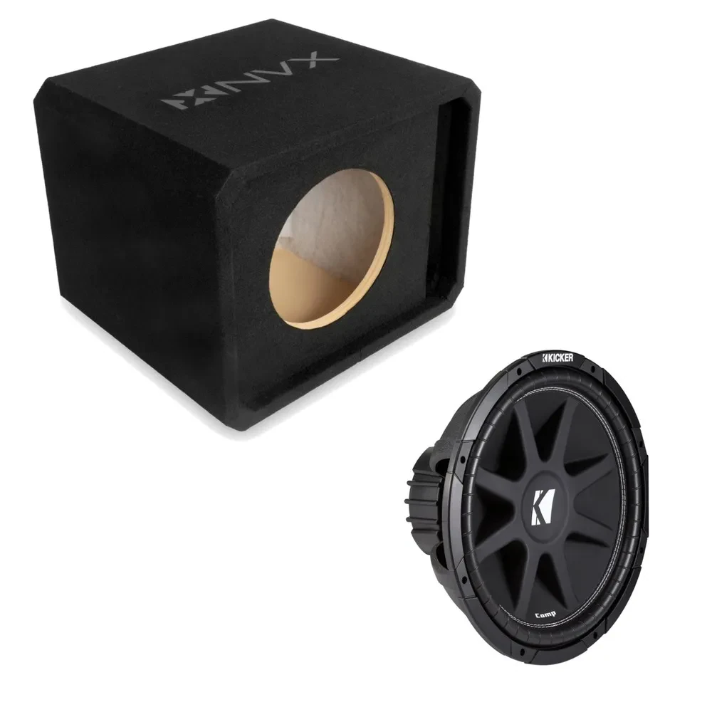 Сабвуфер пассивный для автомобиля NVX NE101P 10", фазоинверторный, щелевой порт, 3/4" MDF (корпус с сабвуфером)