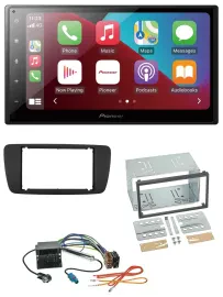 Pioneer USB MP3 DAB 2DIN Bluetooth Autoradio für Seat Ibiza ab 08 nitschwarz