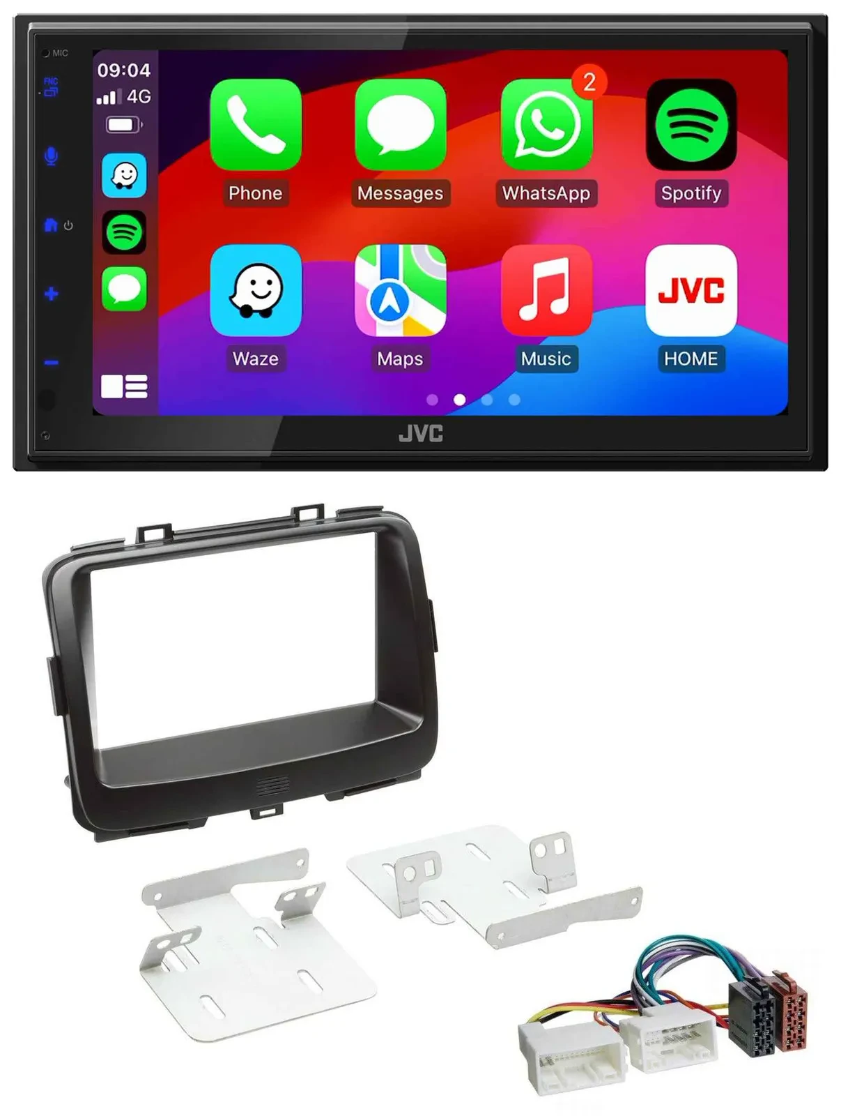 JVC Bluetooth 2DIN MP3 DAB USB Autoradio für Kia Carens 4 RP ab 2013