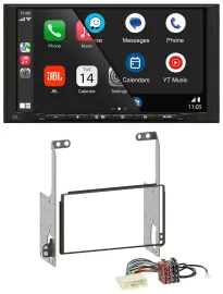 JBL USB 2DIN MP3 Bluetooth AUX Autoradio für Nissan X-Trail 2007-2014