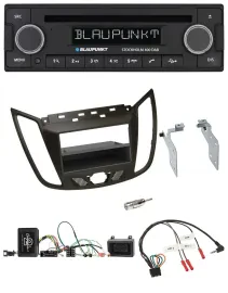 Blaupunkt Lenkrad Bluetooth DAB CD USB Autoradio für Ford C-Max Kuga braun