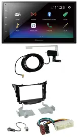 Pioneer DAB MP3 Bluetooth 2DIN USB Autoradio für Hyundai I30 (ab 2017)