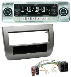 Dietz Bluetooth MP3 DAB USB Autoradio für Lancia Y 843 03-11 dunkelsilbermetalli