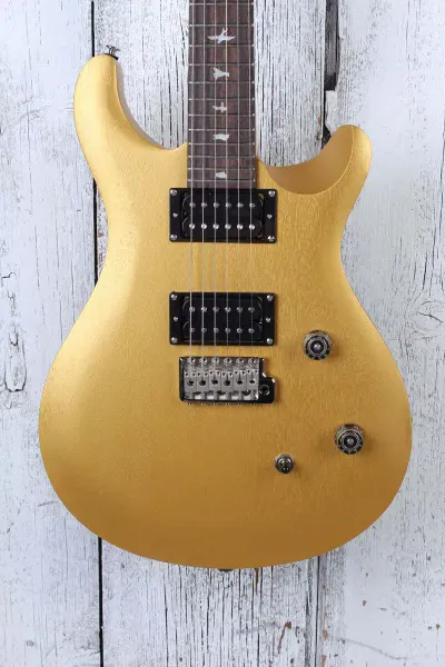 PRS SE CE 24 Solid Body Electric Guitar Gold Metallic Satin Finish with Gig Bag