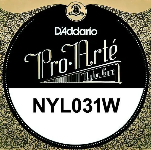 Струна одиночная для классической гитары D'ADDARIO NYL031W