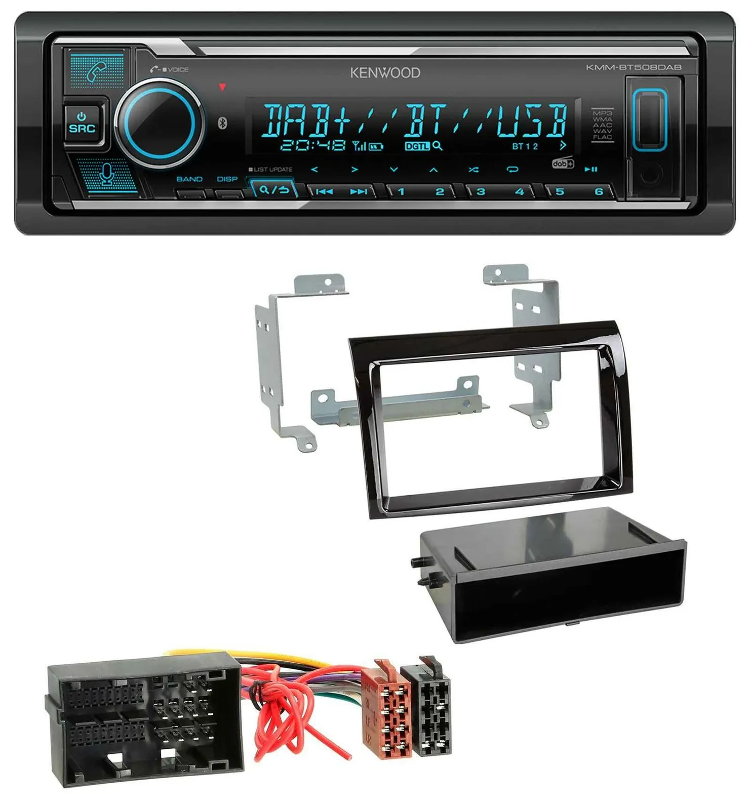Kenwood Bluetooth MP3 DAB USB Autoradio für Citroen Jumper Fiat Ducato 14-21 pia