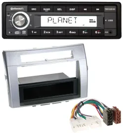 Continental USB 1DIN AUX DAB MP3 Autoradio für Toyota Corolla Verso 2004-2009 si