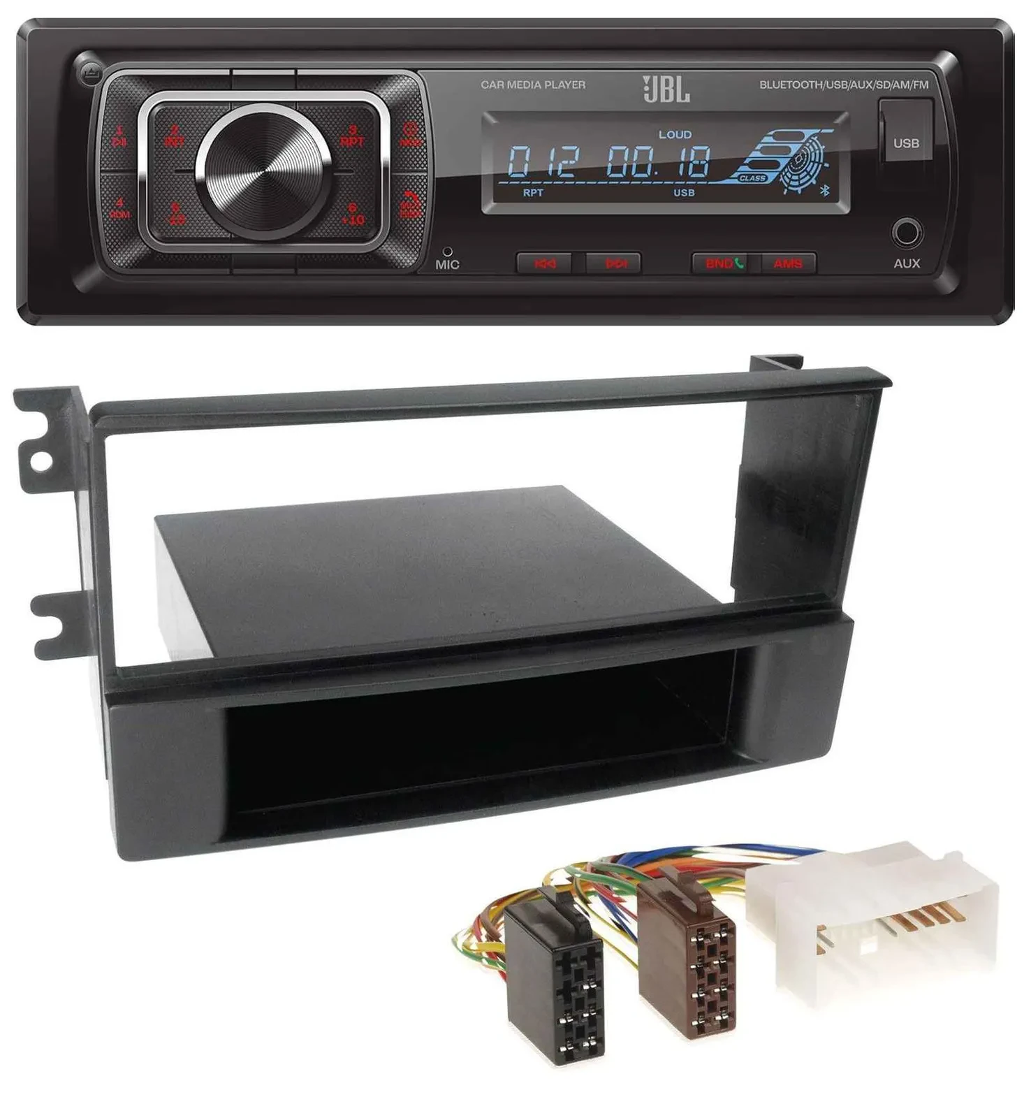 Автомагнитола для Kia Sorento (с 2006) JBL SD, AUX, MP3, USB, Bluetooth