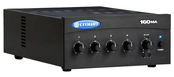 Crown Commercial/Restaurant 160MA 4 Input 60 Watt 70Volt/8 Ohm Mixer Amplifier