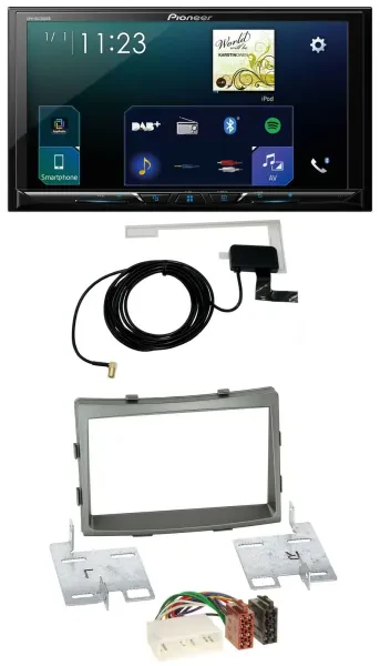 Pioneer 2DIN DAB USB MP3 Bluetooth Autoradio für SSangYong Rodius ab 2013