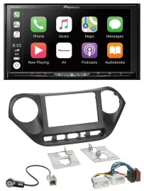 Pioneer 2DIN MP3 USB DAB DVD Bluetooth Autoradio für Hyundai i10 (ab 2013)
