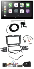 Pioneer USB Lenkrad 2DIN Bluetooth DAB Autoradio für Honda HR-V RU ab 2015 schwa