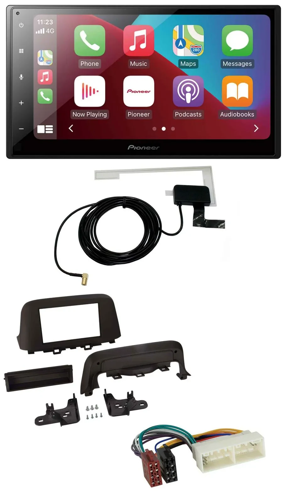 Автомагнитола для Hyundai Kona (с 2018) Pioneer 2DIN USB Bluetooth DAB MP3