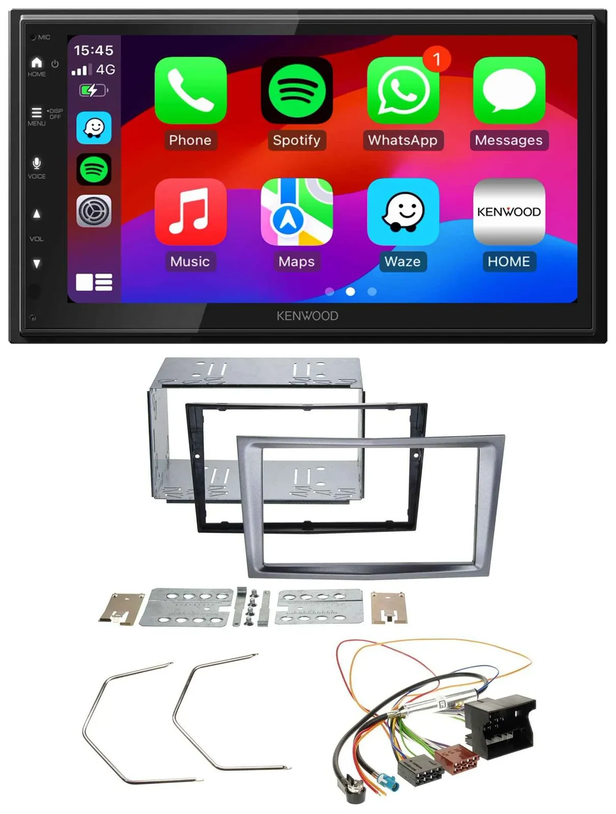 Kenwood MP3 USB DAB 2DIN Bluetooth Autoradio für Opel Antara Astra H Zafira B ch