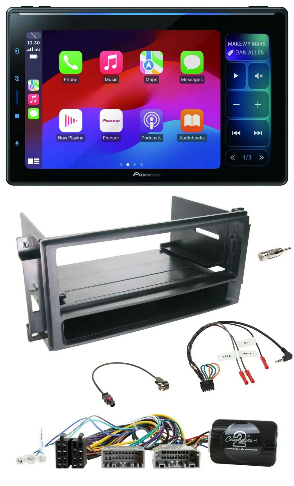 Pioneer Bluetooth DAB Lenkrad USB Autoradio für Chrysler Dodge Jeep