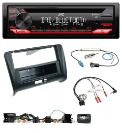 JVC CD DAB USB Bluetooth Lenkrad Autoradio für Audi TT (2006-2014)