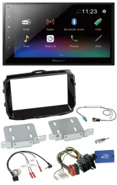 Pioneer USB Bluetooth DAB 2DIN Lenkrad Autoradio für Alfa Giulietta ISO 2013-202