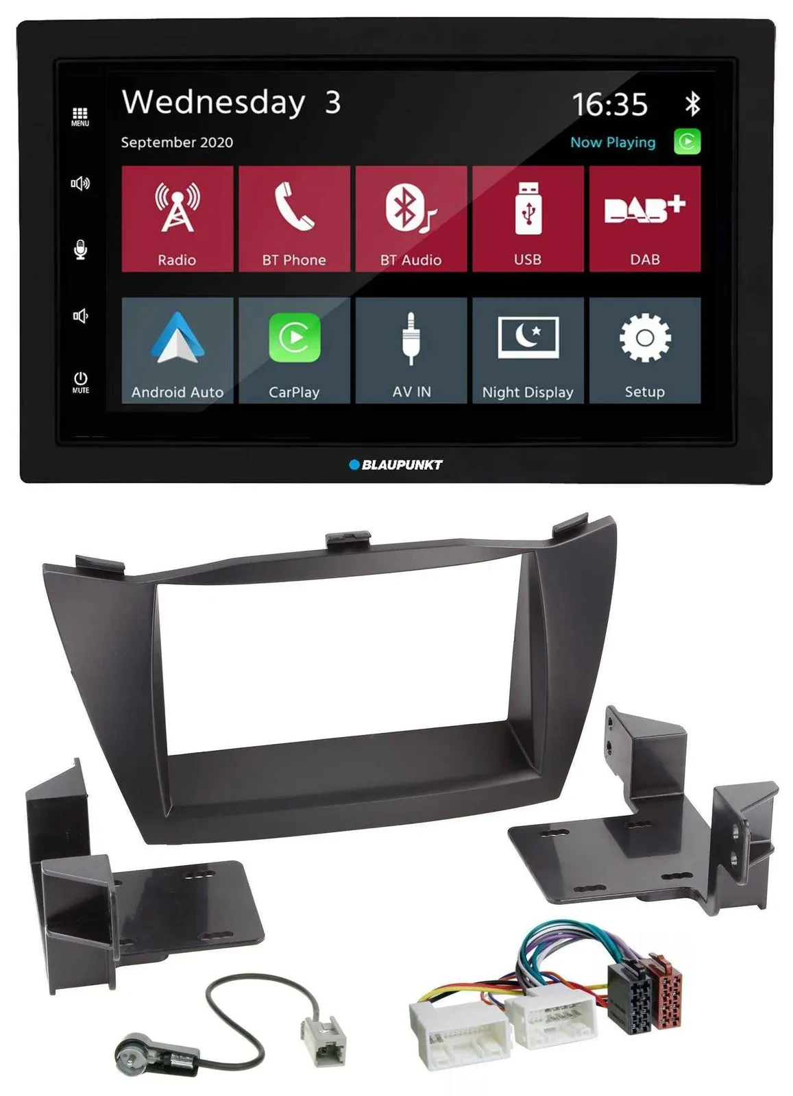 Blaupunkt 2DIN MP3 USB Bluetooth DAB Autoradio für Hyundai ix35 (2010-2013)