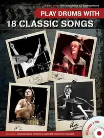 Ноты MusicSales PLAY DRUMS WITH 18 CLASSIC SONGS DRUMS BOOK/2CD