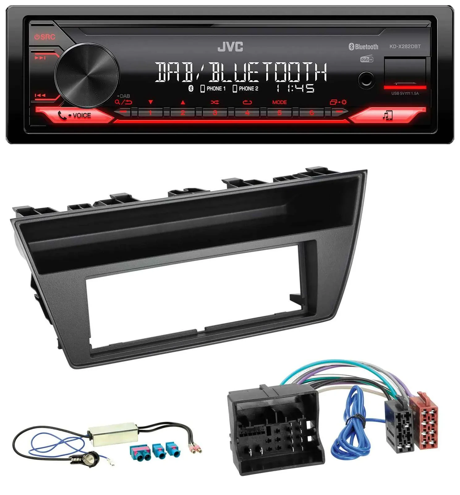 JVC Bluetooth USB DAB MP3 Autoradio für Skoda Fabia III (2014-2020)