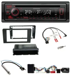 Kenwood Lenkrad CD USB Bluetooth DAB Autoradio für Audi A3 Symphony Aktivsystem