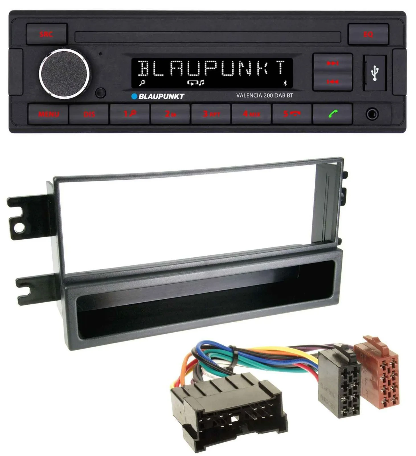 Blaupunkt DAB MP3 Bluetooth USB Autoradio für Kia Cerato (bis 2007)