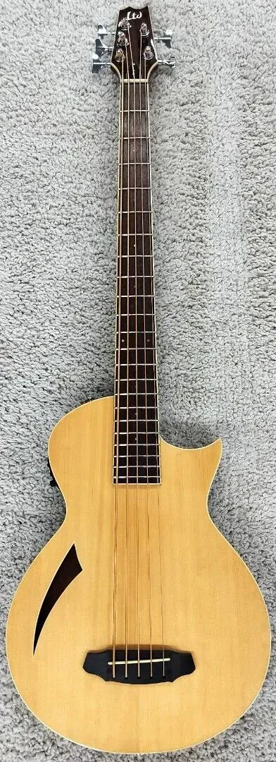 LTD by ESP Thinline TL5NAT 5-String  Acoustic Electric Bass in Natural Finish