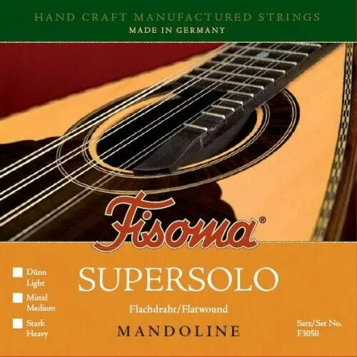 Струны для мандолины Fisoma Mandolin Strings Medium F3050 Supersolo