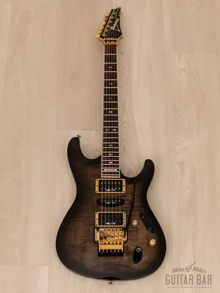 Электрогитара Ibanez S Series S540FM HSH Transparent Black Sunburst w/gigbag Japan 1994