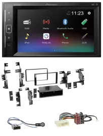 Pioneer DAB MP3 2DIN Bluetooth USB Autoradio für Nissan Versa Tiida C11 2007-201