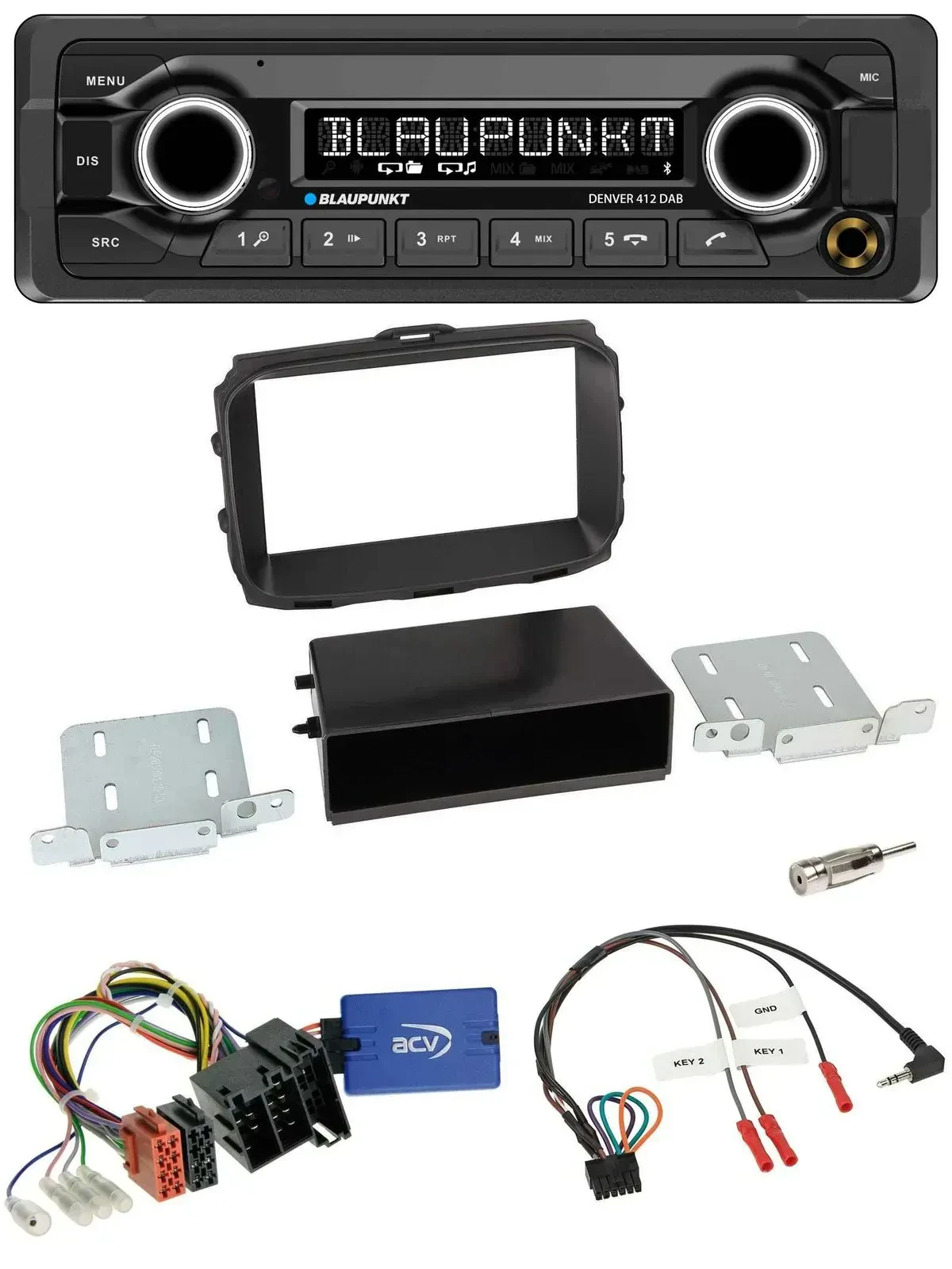 Blaupunkt Bluetooth DAB Lenkrad USB Autoradio für Alfa Romeo Giulietta 2013-2021